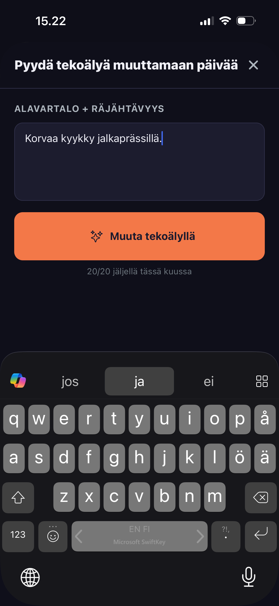 Saa henkilökohtainen ohjelmasi